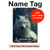 S1516 Loup blanc Etui Coque Housse pour iPad 10.2 (2021,2020,2019), iPad 9 8 7