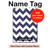 S2345 Marine Bleu Shavron Zig zag Etui Coque Housse pour iPad 10.2 (2021,2020,2019), iPad 9 8 7