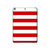 S2364 Rouge et blanc rayé Etui Coque Housse pour iPad 10.2 (2021,2020,2019), iPad 9 8 7