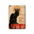 S2739 Chat Noir Noir Chat Millésime Etui Coque Housse pour iPad 10.2 (2021,2020,2019), iPad 9 8 7