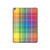 S3942 Tartan à carreaux arc-en-ciel LGBTQ Etui Coque Housse pour iPad 10.2 (2021,2020,2019), iPad 9 8 7