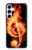 S0493 Note de musique Graver Etui Coque Housse pour Samsung Galaxy A55 5G