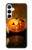 S1083 Citrouille araignée bougies Halloween Etui Coque Housse pour Samsung Galaxy A55 5G
