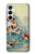 S1654 Carpe Koï poisson Peinture Art Etui Coque Housse pour Samsung Galaxy A55 5G