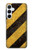 S2231 Noir et Jaune Ligne de risque rayé Etui Coque Housse pour Samsung Galaxy A55 5G
