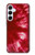S2480 Tie dye rouge Etui Coque Housse pour Samsung Galaxy A55 5G