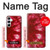S2480 Tie dye rouge Etui Coque Housse pour Samsung Galaxy A55 5G