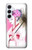 S2579 Traditionnelle japonaise Geisha Kimono Etui Coque Housse pour Samsung Galaxy A55 5G
