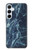 S2799 Lumière Bleu Marbre Pierre Imprimé Graphique Etui Coque Housse pour Samsung Galaxy A55 5G