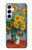 S2937 Claude Monet Bouquet de tournesols Etui Coque Housse pour Samsung Galaxy A55 5G