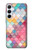S2947 Bonbons Minimal Couleurs pastel Etui Coque Housse pour Samsung Galaxy A55 5G