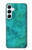 S3147 Aqua Marbre Pierre Etui Coque Housse pour Samsung Galaxy A55 5G