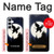 S3323 Voler l'Eléphant Nuit de pleine lune Etui Coque Housse pour Samsung Galaxy A55 5G