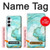 S3399 Vert Marbre Imprimer Graphique Etui Coque Housse pour Samsung Galaxy A55 5G