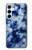 S3439 Tissu Indigo Tie Dye Etui Coque Housse pour Samsung Galaxy A55 5G