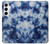 S3439 Tissu Indigo Tie Dye Etui Coque Housse pour Samsung Galaxy A55 5G