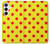 S3526 Rouge tache à pois Etui Coque Housse pour Samsung Galaxy A55 5G
