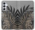 S3692 Feuilles de palmier gris noir Etui Coque Housse pour Samsung Galaxy A55 5G