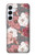 S3716 Motif floral rose Etui Coque Housse pour Samsung Galaxy A55 5G