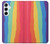 S3799 Arc-en-ciel aquarelle vertical mignon Etui Coque Housse pour Samsung Galaxy A55 5G