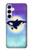 S3807 Killer Whale Orca Lune Pastel Fantaisie Etui Coque Housse pour Samsung Galaxy A55 5G