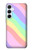 S3810 Vague d'été licorne pastel Etui Coque Housse pour Samsung Galaxy A55 5G