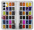 S3956 Graphique de boîte à palette aquarelle Etui Coque Housse pour Samsung Galaxy A55 5G