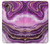 S3896 Stries d'or en marbre violet Etui Coque Housse pour Samsung Galaxy Xcover7