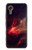 S3897 Espace nébuleuse rouge Etui Coque Housse pour Samsung Galaxy Xcover7