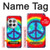S1870 Tie Dye Paix Etui Coque Housse pour OnePlus 12