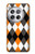 S3421 Noir Orange Blanc Argyle Plaid Etui Coque Housse pour OnePlus 12
