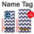S2345 Marine Bleu Shavron Zig zag Etui Coque Housse pour OnePlus 12R