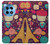 S2353 Paris Dessin Motif de Millésime Etui Coque Housse pour OnePlus 12R