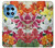 S3205 Fleurs Art Retro Etui Coque Housse pour OnePlus 12R