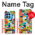 S3391 Art abstrait carreaux de mosaïque graphique Etui Coque Housse pour OnePlus 12R