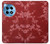 S3817 Motif de fleurs de cerisier floral rouge Etui Coque Housse pour OnePlus 12R