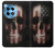 S3850 Crâne de drapeau américain Etui Coque Housse pour OnePlus 12R
