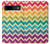 S2362 Arc en ciel coloré Shavron Zig zag Etui Coque Housse pour Google Pixel 8a