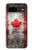 S2490 Canada Feuille d'érable Drapeau Texture Etui Coque Housse pour Google Pixel 8a