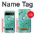 S2653 Dragon Vert Turquoise Pierre Graphique Etui Coque Housse pour Google Pixel 8a