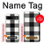 S2842 Noir et blanc Buffle motif de vérification Etui Coque Housse pour Google Pixel 8a