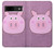 S3269 Porc Dessin animé Etui Coque Housse pour Google Pixel 8a