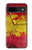 S3315 Espagne Drapeau graphique Football Millésime Etui Coque Housse pour Google Pixel 8a