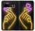 S3512 Mignon Mini coeur Néon graphique Etui Coque Housse pour Google Pixel 8a