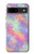 S3706 Arc-en-ciel pastel Galaxy Pink Sky Etui Coque Housse pour Google Pixel 8a