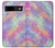 S3706 Arc-en-ciel pastel Galaxy Pink Sky Etui Coque Housse pour Google Pixel 8a