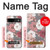S3716 Motif floral rose Etui Coque Housse pour Google Pixel 8a