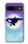 S3807 Killer Whale Orca Lune Pastel Fantaisie Etui Coque Housse pour Google Pixel 8a