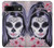 S3821 Sugar Skull Steampunk Fille Gothique Etui Coque Housse pour Google Pixel 8a
