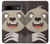 S3855 Dessin animé visage paresseux Etui Coque Housse pour Google Pixel 8a